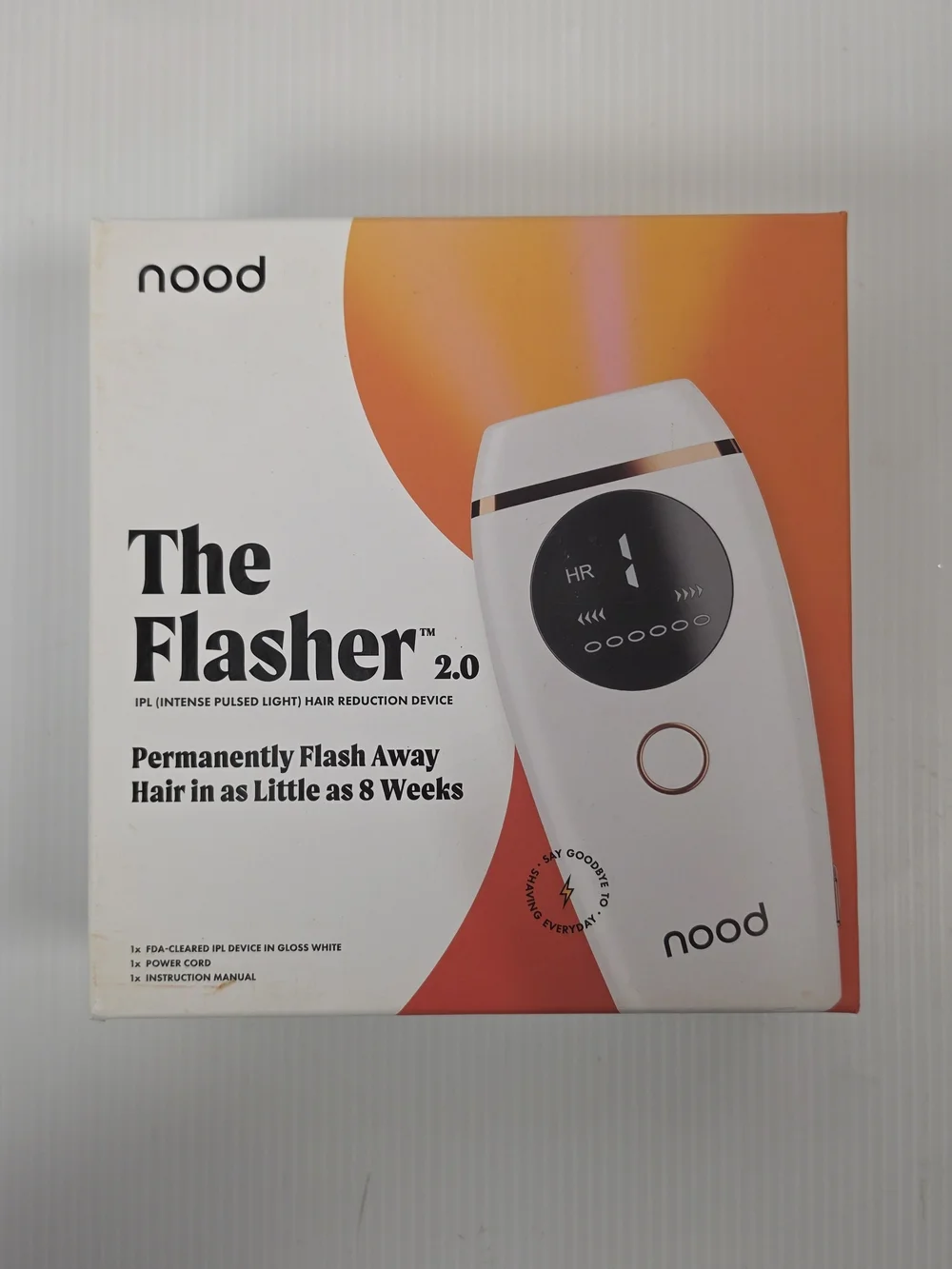 The Flasher 2.0 IPL Hair Reduction Device - White